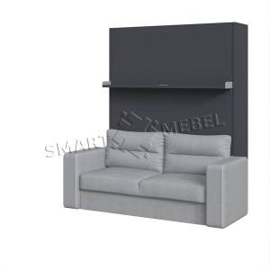 Murphy Bed  & Sofa Combo SOUL-180 NEW Antracite
