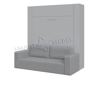 Шкаф-кровать-диван ISIDA-160 Пепельный