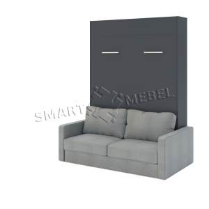 Murphy Bed  & Sofa Combo MIRA SOFA 140 Antracite