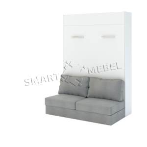 Шкаф-Кровать-Диван MIRA SOFA PLUS 140 Нимфея Альба