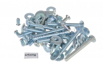 Fasteners for wardrobe-bed set