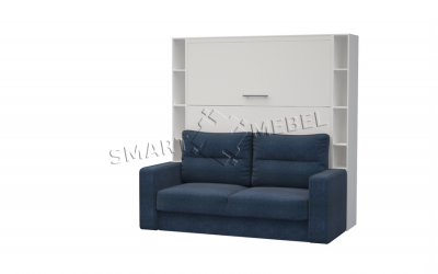 Шкаф-кровать-диван HF PLUS-160 K2 Нимфея Альба