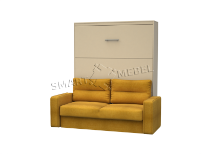 Шкаф-кровать-диван HF PLUS-160 NEW Ваниль