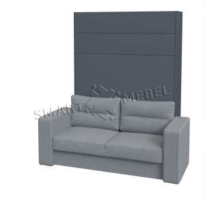 Шкаф-кровать-диван JUPITER-160 NEW Антрацит