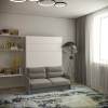 Шкаф-кровать-диван JUPITER-180 Антрацит - фото 4