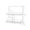 Bunky Murphy Bed&Table Combo MOON NEW Antracite - photo 4