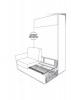 Transformation mechanism wardrobe-bed-sofa Aladino 1200; 1400; 1600; 1800mm (Italy) - photo 13