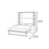 Шкаф-кровать-диван HF PLUS-160 K2 Антрацит - фото 3