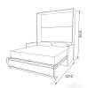 Murphy Bed  & Sofa Combo HF PLUS-160 NEW Cashemir - photo 3