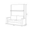 Murphy Bed  & Sofa Combo SOUL-140 NEW Antracite - photo 2